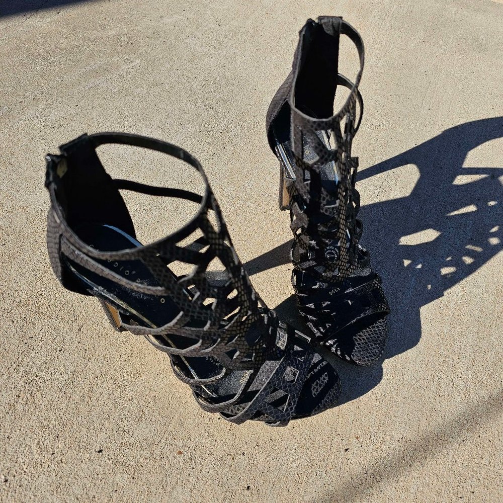 black high heels size 9